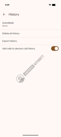 The calling account feature inside the Google app by phone (Credit: AndroidAuthority)