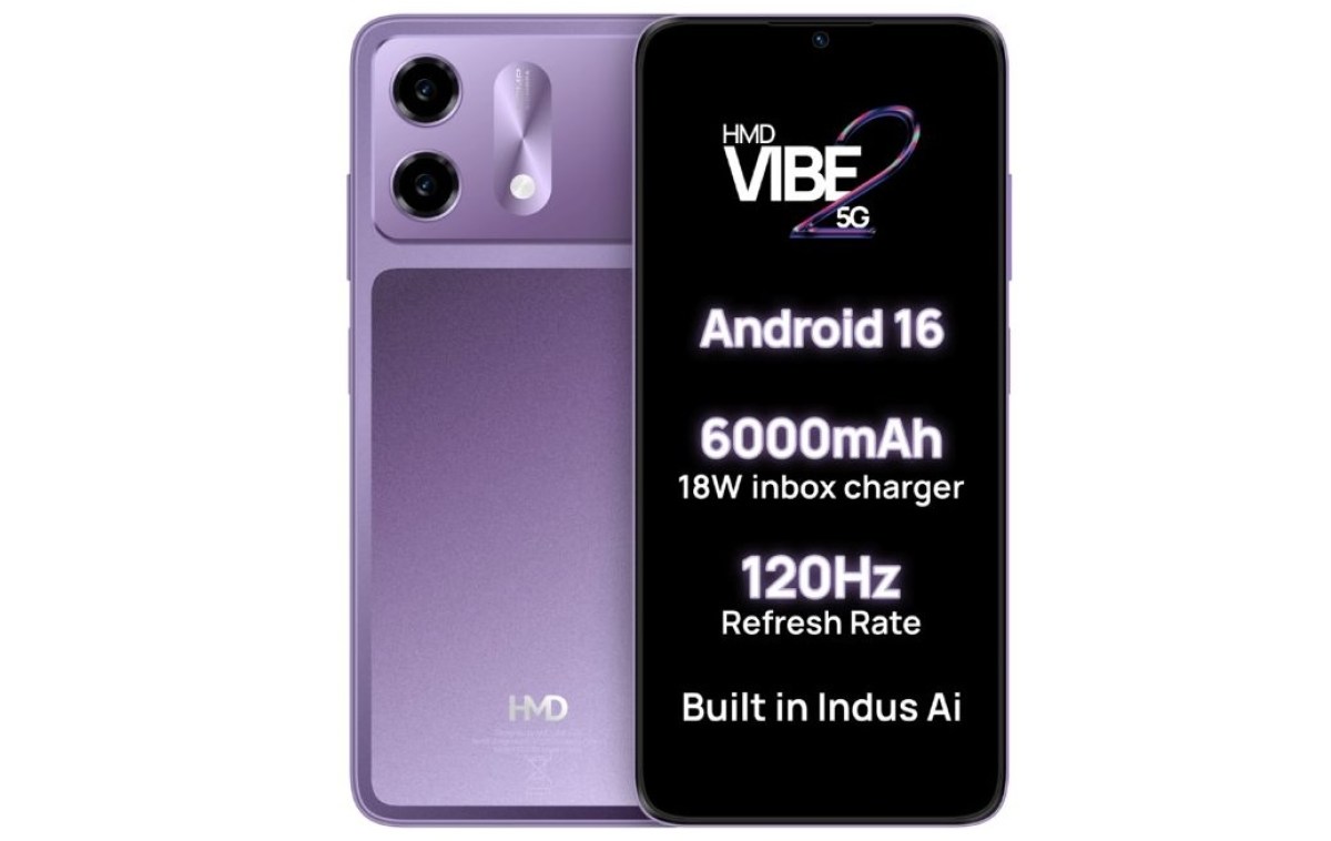 HMD Vibe 2 5G goes official with a 6.75-inch screen, 6,000mAh battery