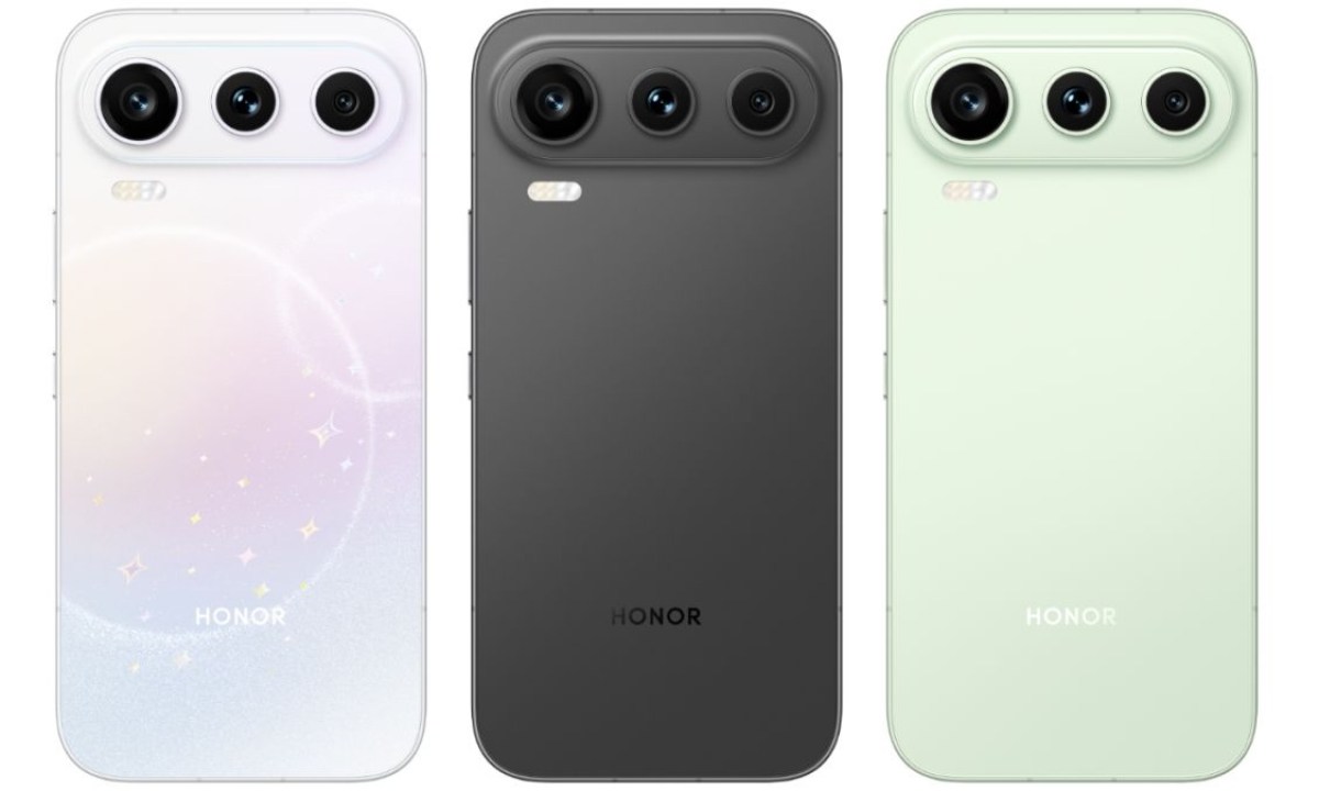 Honor 600 Pro in Lucky Star, Obsidian Black and Green Apple shades