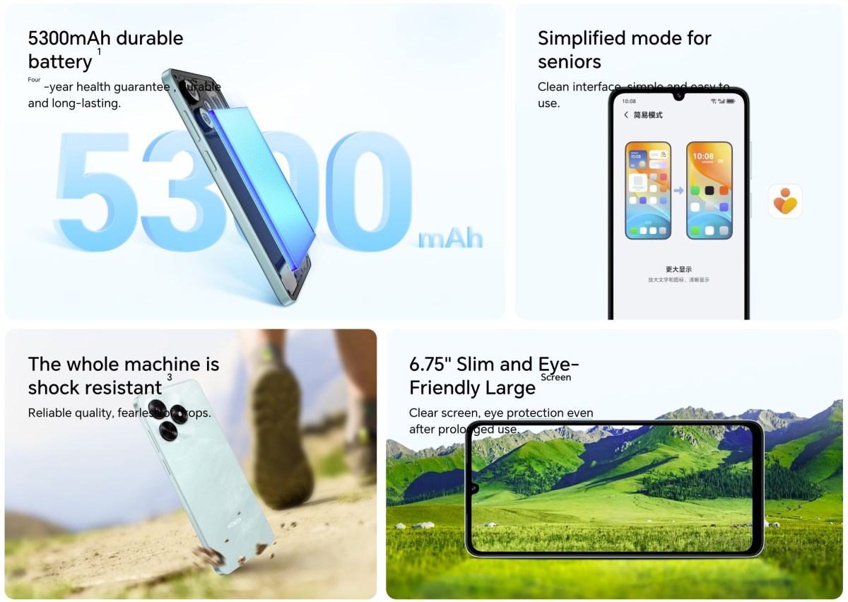 Honor Play 70C is also official, gets a 5,300mAh battery and a 6.75-inch display