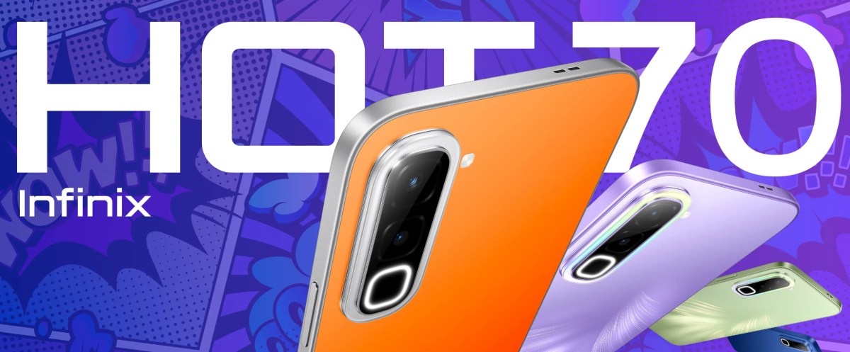 Infinix Hot 70 debuts with thermo paint, 6,000 mAh battery and 6.78-inch display