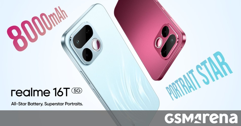Realme 16T's launch date, key specs, and design revealed