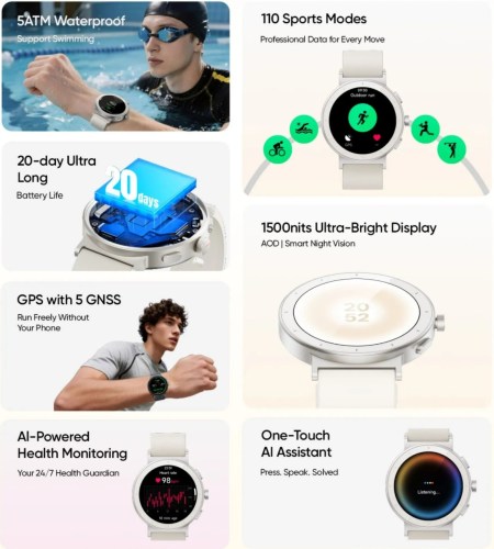 Realme Watch S5 and Buds Air8 Pro TWS earphones are launching next week