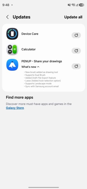 latest samsung penup update