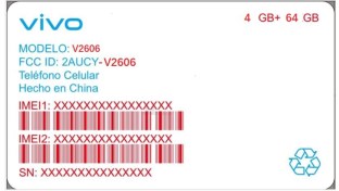 Vivo Y05e Certification Document