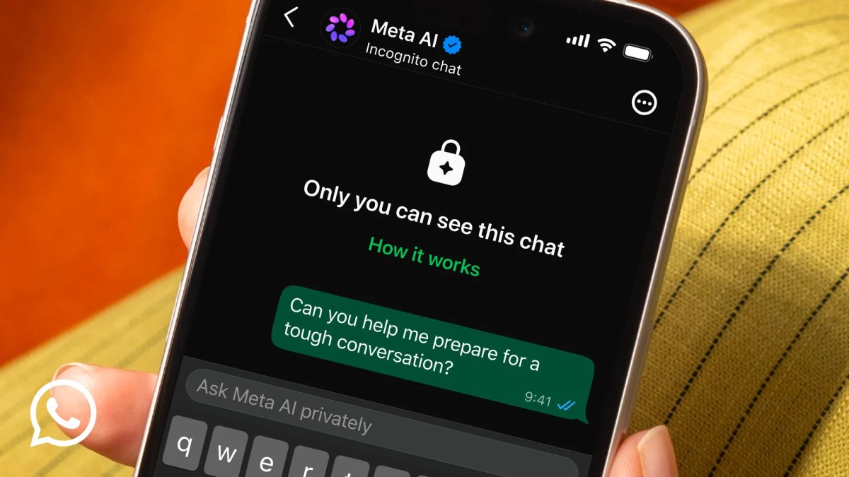 WhatsApp introduces incognito chats with Meta AI