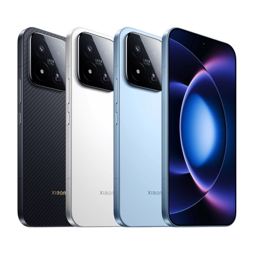 Xiaomi 17 Max in black, white and blue 