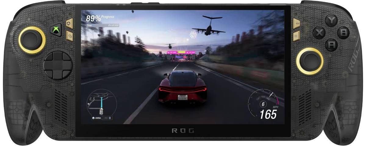 The Asus ROG Xbox Ally X20 has a larger 7.4” OLED display (120Hz VRR, 1080p)
