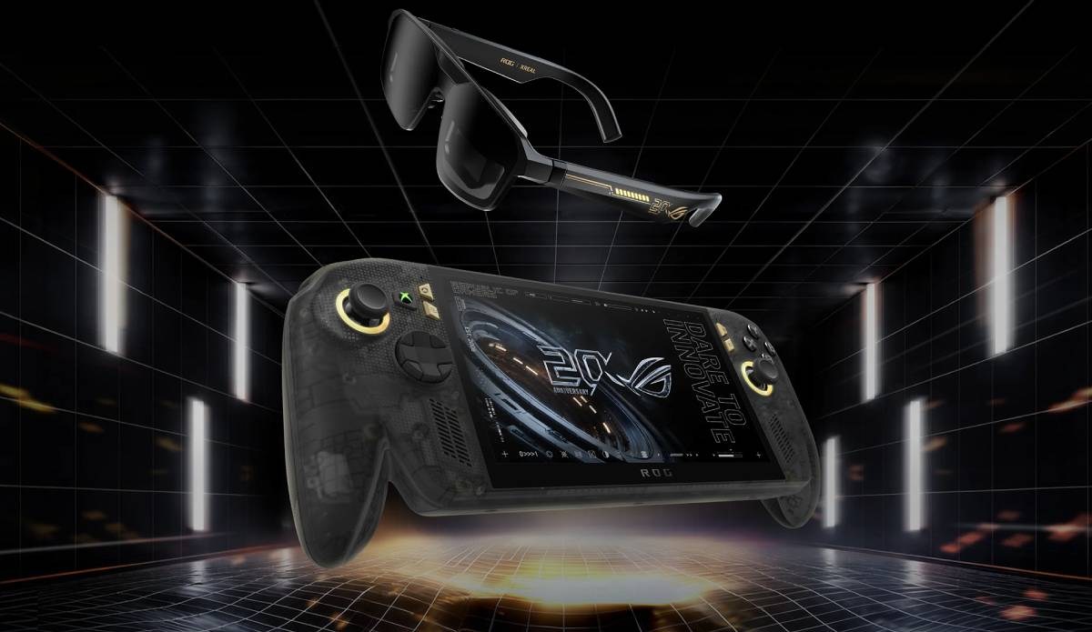 Asus ROG Xbox Ally X20 bundled with the ROG Xreal R1 Edition 20 glasses