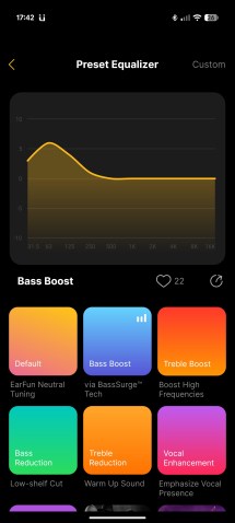 EQ settings