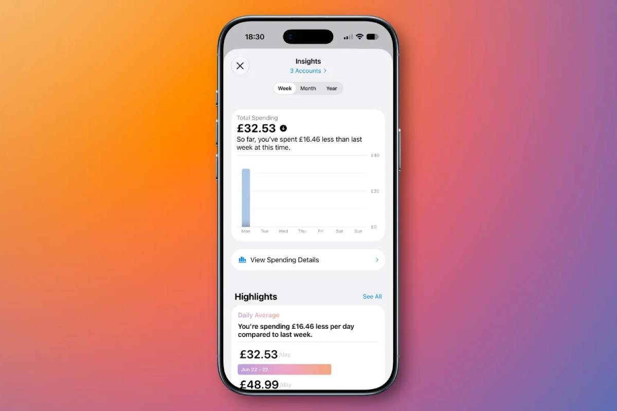 Apple Wallet’s new Spending Insights screen