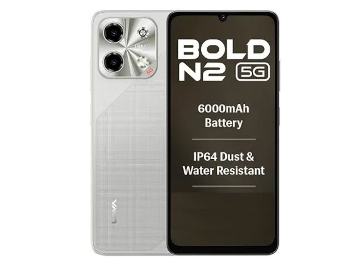 Lava Bold N2 5G is here with a 6.75-inch screen and a 6,000mAh battery