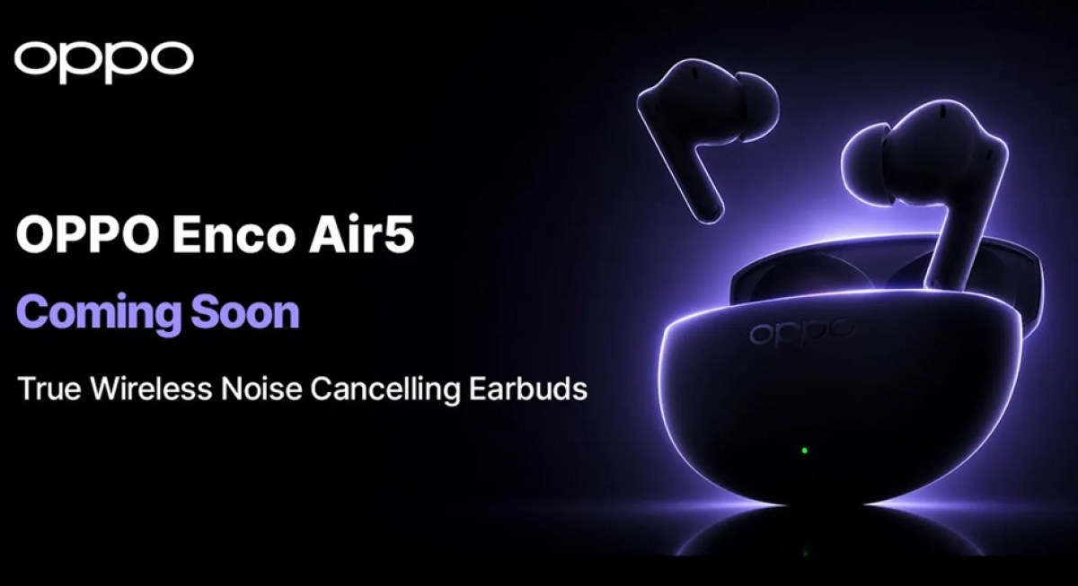 Oppo Enco Air5 TWS earphones teased ahead of launch