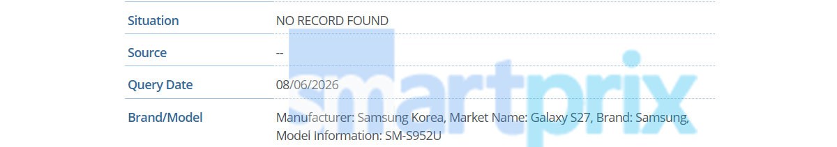 Samsung Galaxy S27 surfaces for the first time