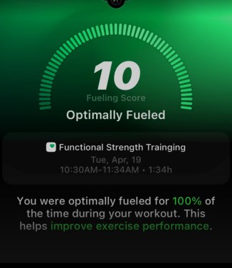 Fueling score