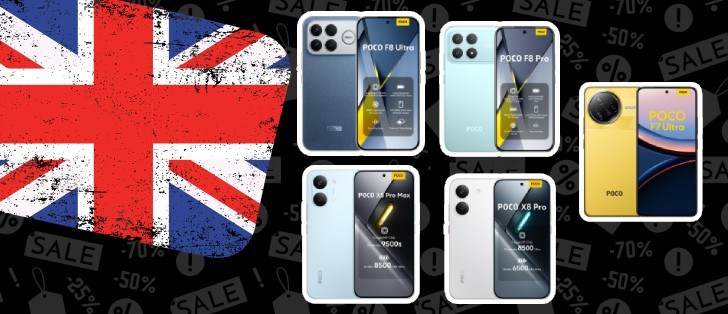 Deals: Poco F8 Ultra and F8 Pro, plus Poco X8 Pro and X8 Pro
Max are on sale