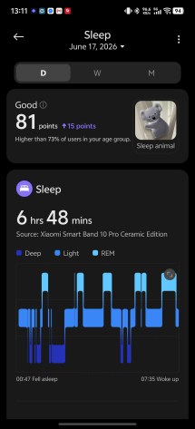 Sleep tracking