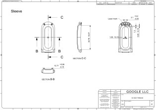 Fitbit Air 2D CAD drawings