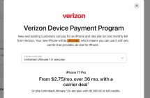 Conflicting details for T-Mobile and Verizon's device payment programs