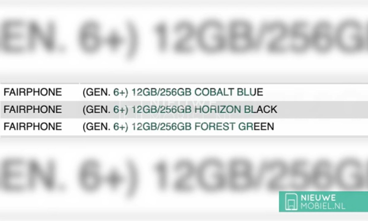 Fairphone 6+ emerges in listing with surprising amount of RAM