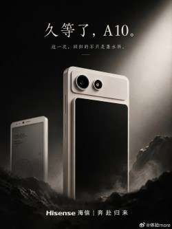 The Hisense A10 without the LCD and with the LCD add-on