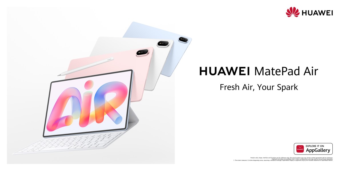 Huawei teases MatePad Air and FreeClip 2 S ahead of launch