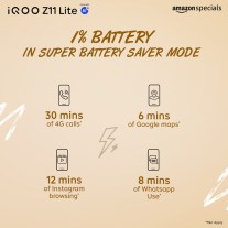 iQOO Z11 Lite will pack a 6,500 mAh battery