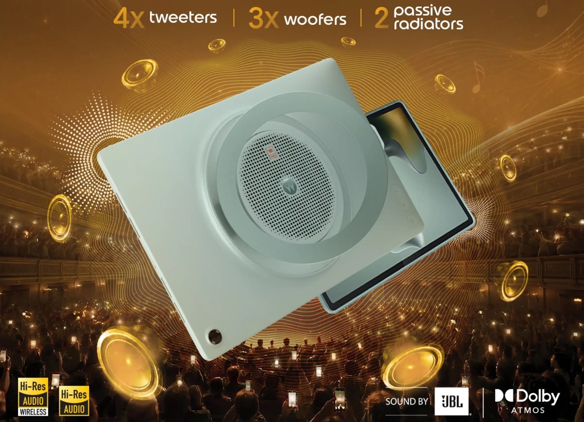 Moto Pad 70 Groove with 9 JBL speakers is launching this week