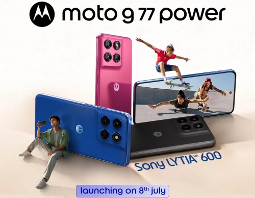 Motorola Moto G77 Power's launch date, specs, and design revealed