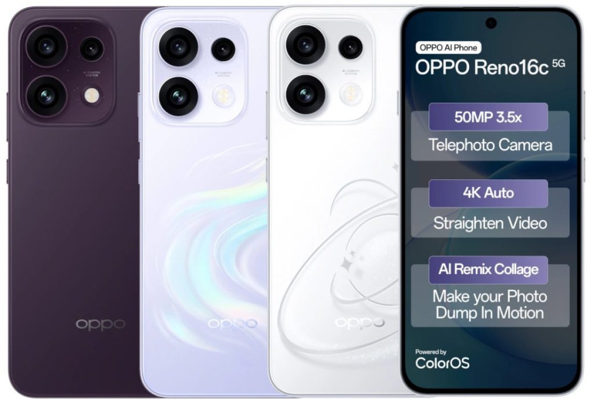 Oppo Reno16 and Reno16c debut in India, Oppo Bubble tags along