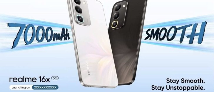 Realme 16x Indian variant said to pack 7,000mAh battery,
launch soon