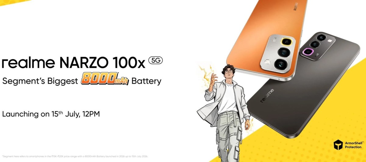 Realme Narzo 100x's price segment, specs, and launch date revealed