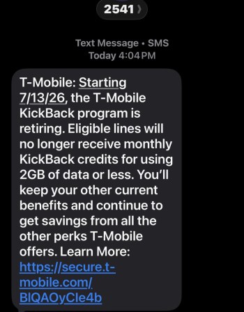 T-Mobile customers' woes continue as carrier retires KickBack program