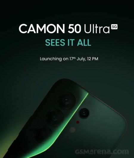 Tecno Camon 50 Ultra's India launch date announced