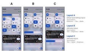 Quick Settings layout editor