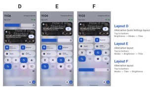 Quick Settings layout editor