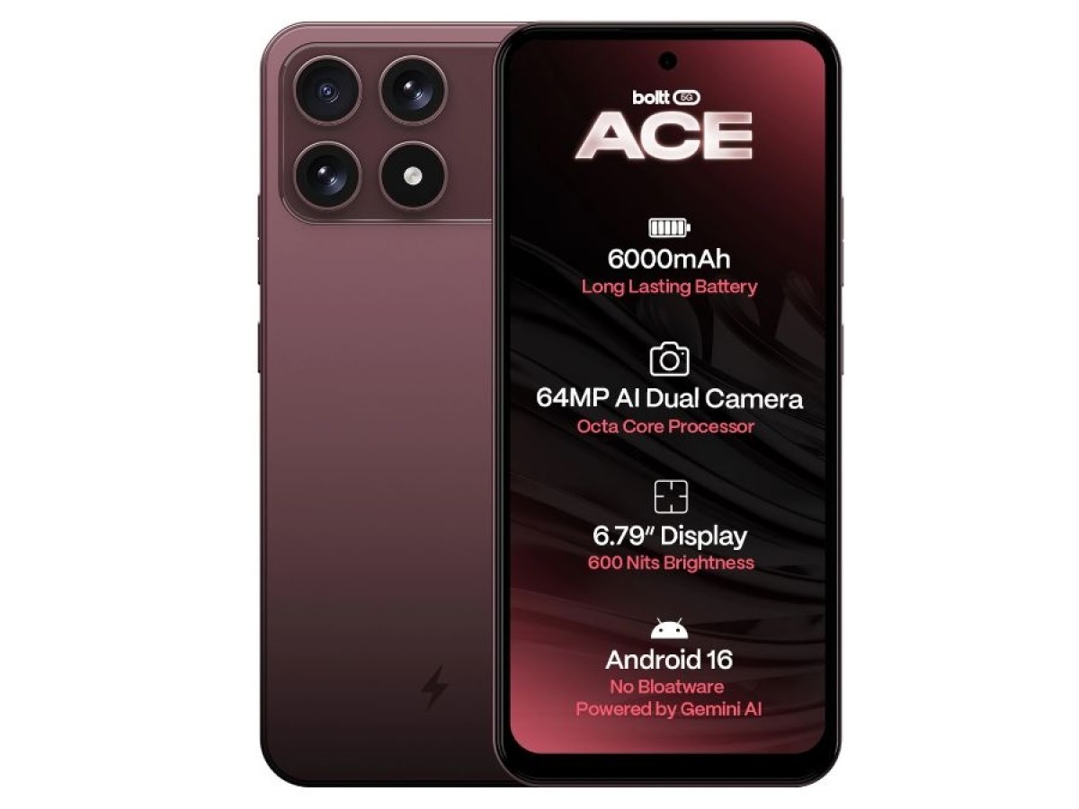 Boltt Ace 5G and Evo 4G debut with 6,000mAh batteries and affordable prices