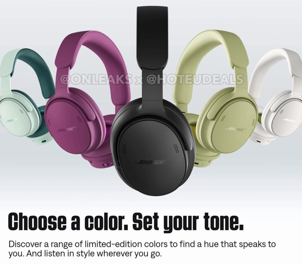 Leaked Bose QuietComfort (2nd Gen) renders reveal refreshed design, color options