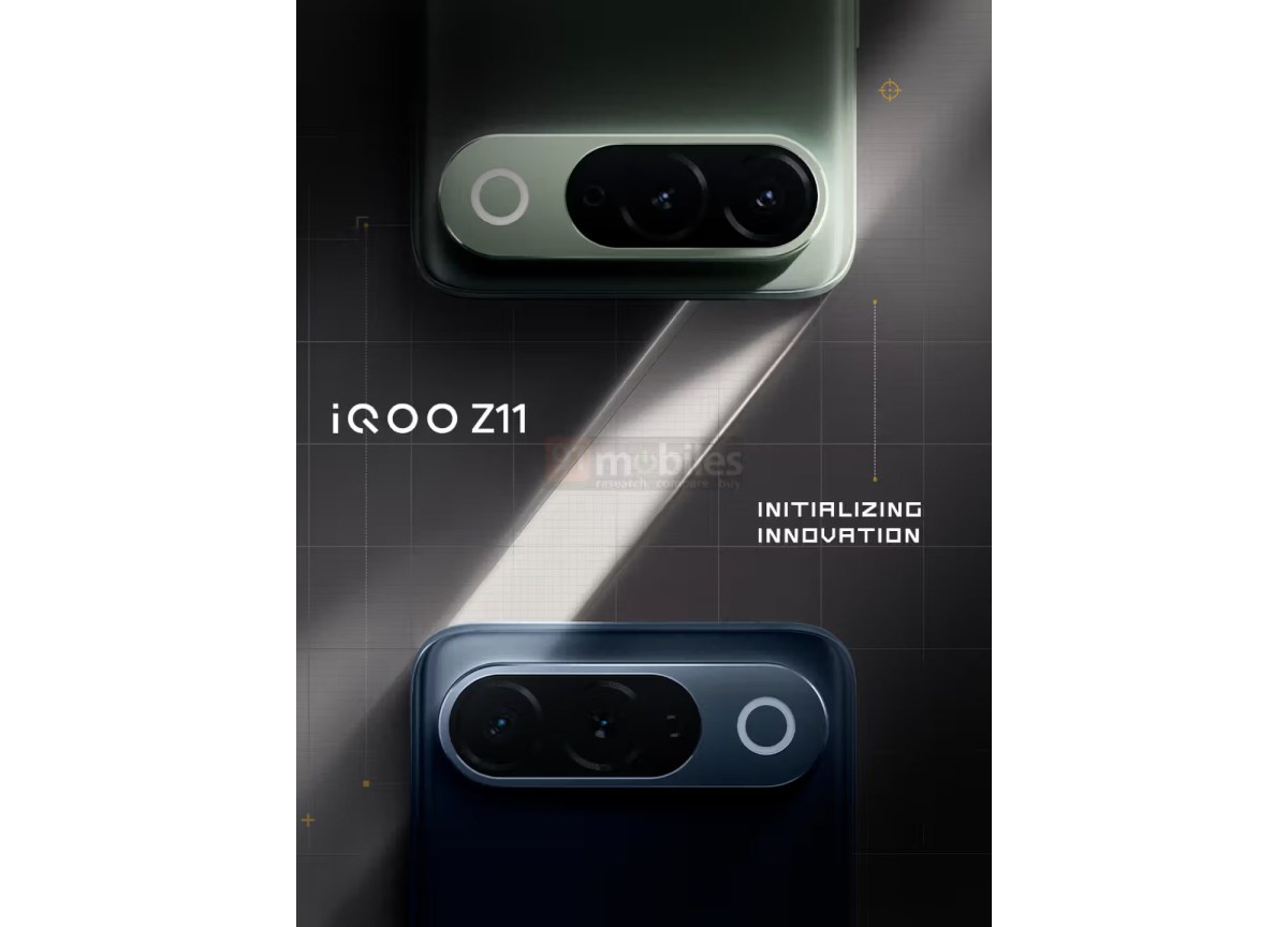 iQOO Z11 leaked marketing image shows a Pixel-like camera bar
