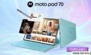 Motorola Moto Pad 70 announced: 12.1″ 90Hz display, 5G connectivity, and 10,200 mAh battery