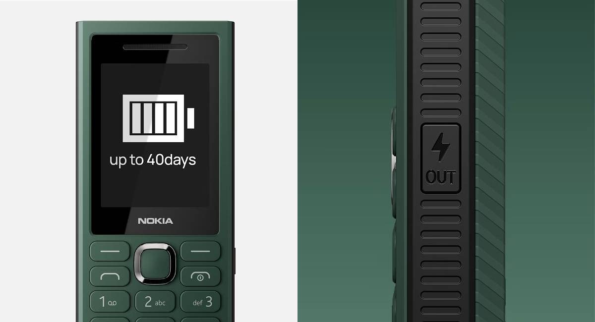 The Nokia 300 Charge has a 3,700mAh battery and 10W reverse charging
