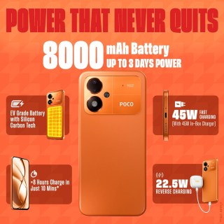 Poco M8 Power packs an 8,000 mAh battery