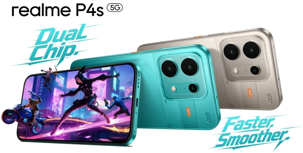 Realme P4s arrives with a 144Hz display, dual chip, and an 8,000 mAh battery