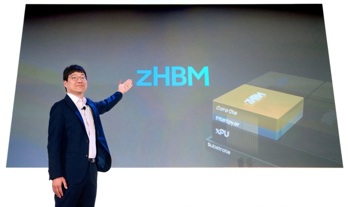 zHBM is designed to stack on top of AI accelerators for higher speed and efficiency