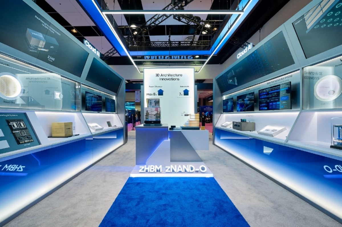 Samsung showcases fast and efficient BV-NAND V10 storage, zHBM for AI accelerators