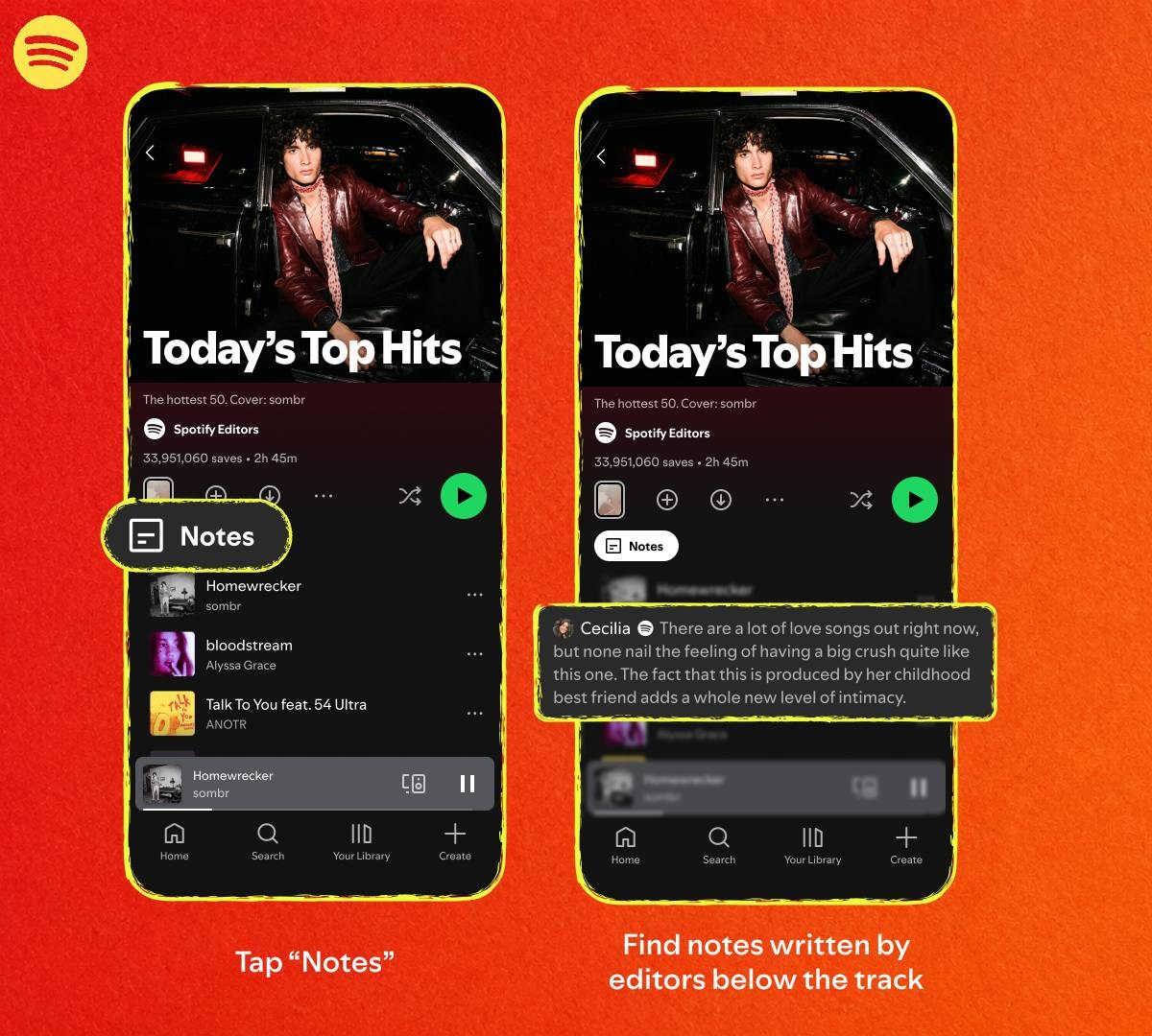 Spotify adds Playlist Notes