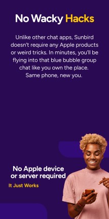 The Sunbird app promises full support for iMessage chats