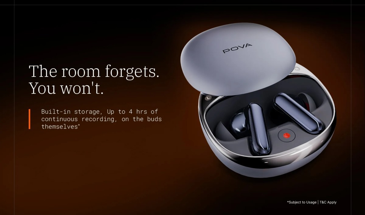 Tecno Pova AI Buds Pro bring AI recording and call summarization