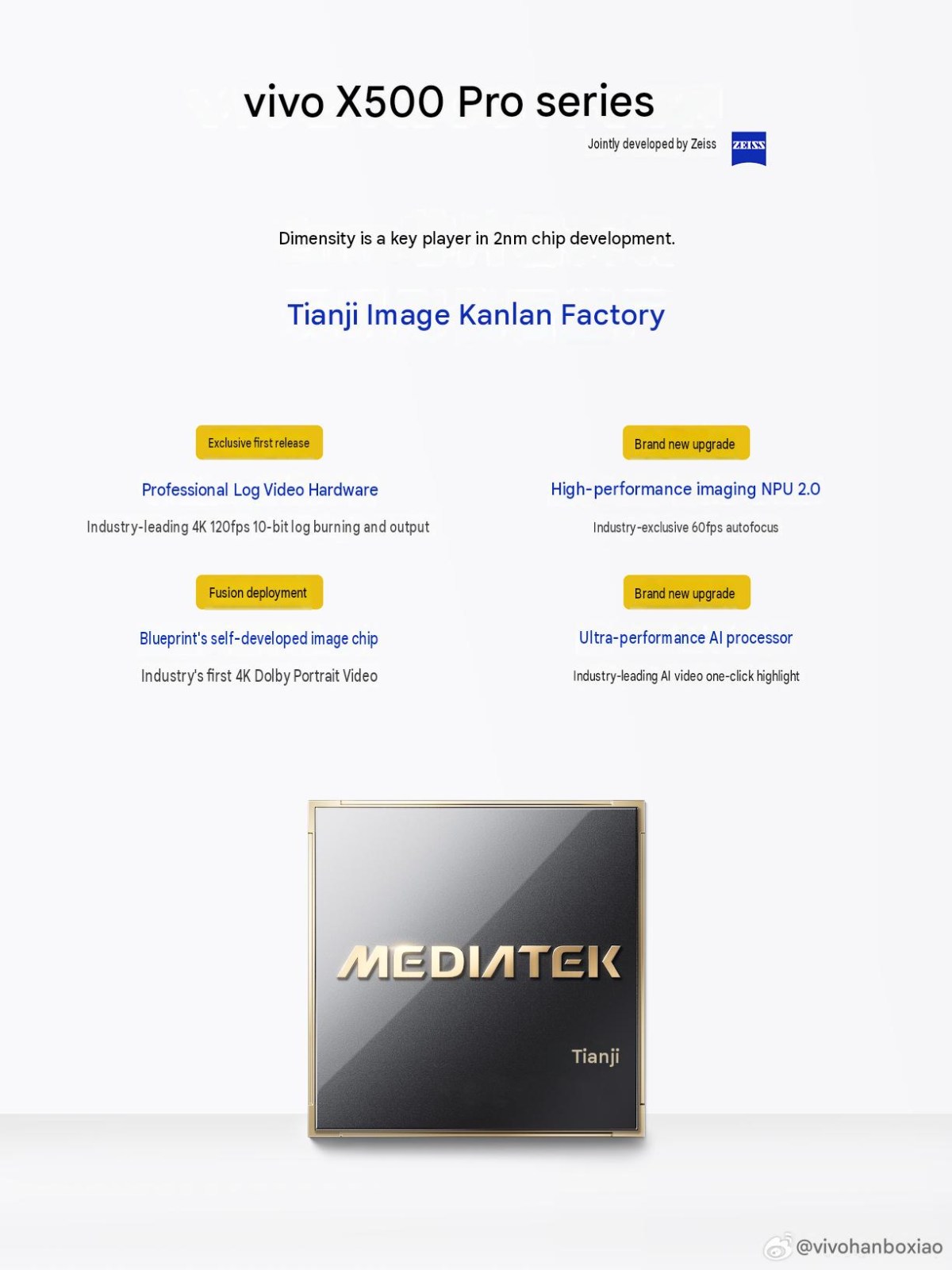 vivo X500 Pro series confirmed to feature 2nm MediaTek chipset