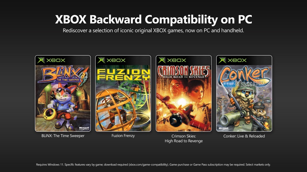 A limited selection of older Xbox games is coming to PCs and handhelds